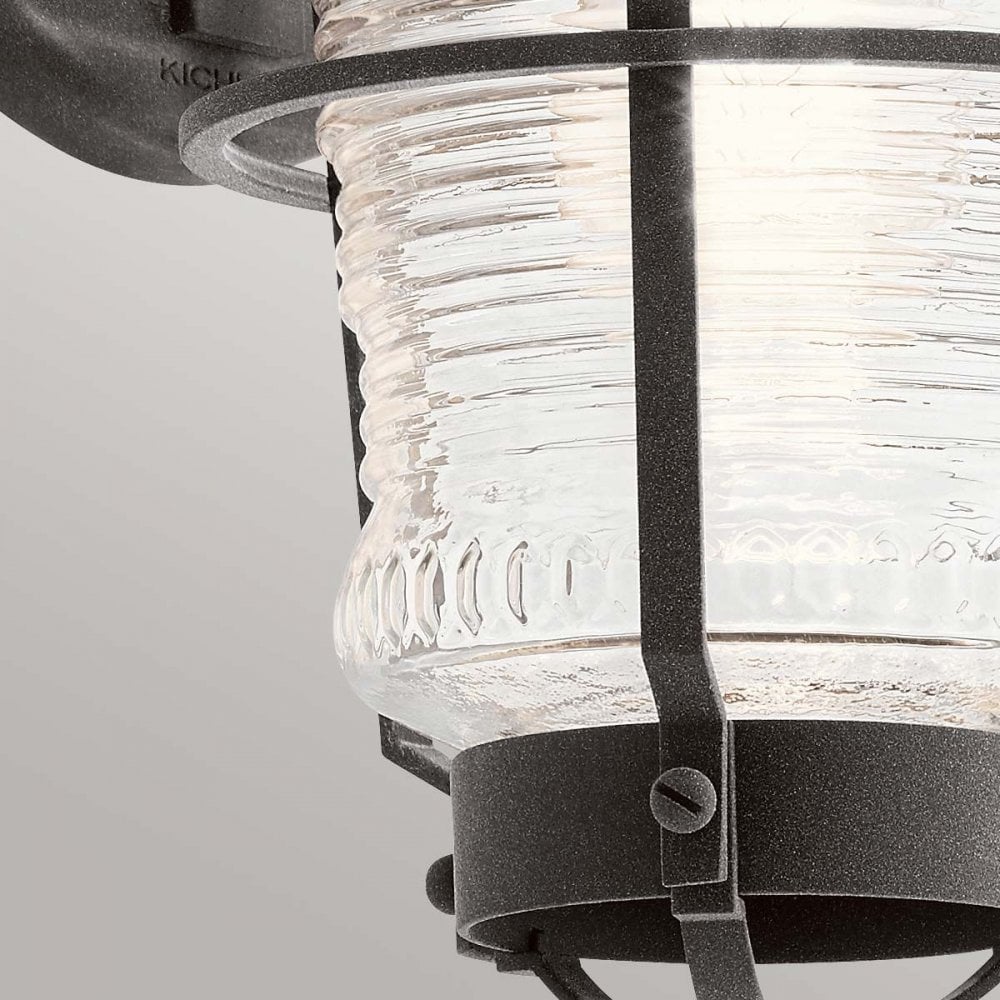 Kichler QN-CHANCE-HARBOR-S Chance Harbor 1 Light Small Wall Lantern Weathered Zinc