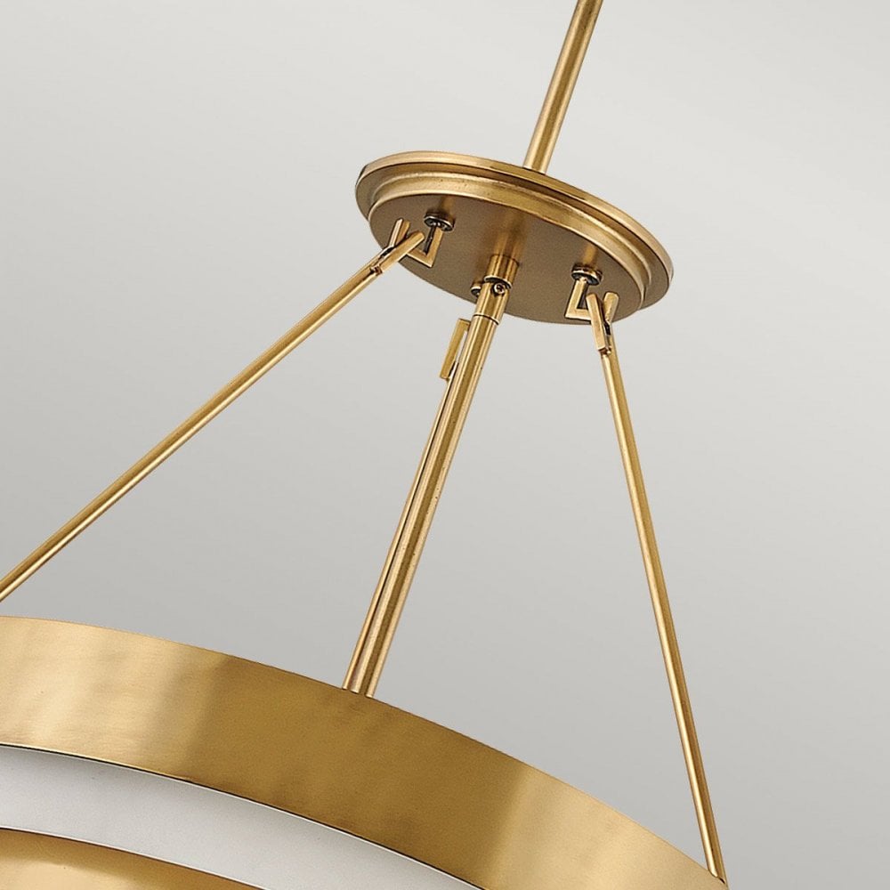 Hinkley QN-ECHELON-4P Echelon 4 Light Pendant Heritage Brass