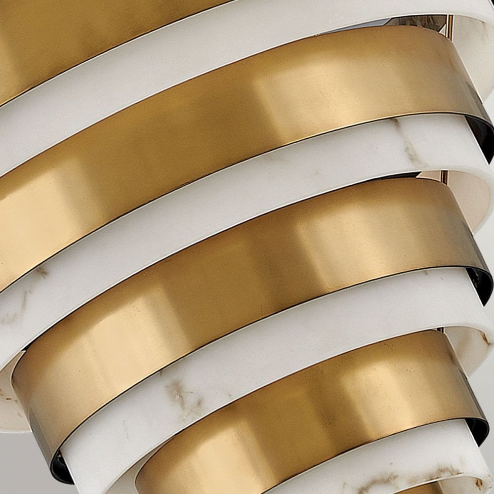Hinkley QN-ECHELON-4P Echelon 4 Light Pendant Heritage Brass
