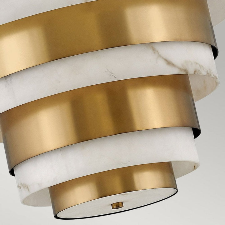 Hinkley QN-ECHELON-8P Echelon 8 Light Pendant Heritage Brass