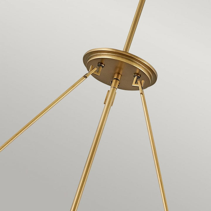 Hinkley QN-ECHELON-8P Echelon 8 Light Pendant Heritage Brass