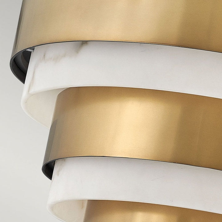Hinkley QN-ECHELON-SF Echelon 3 Light Semi-flush Heritage Brass