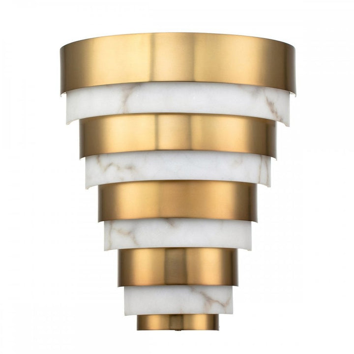 Hinkley QN-ECHELON-W Echelon LED Wall Light Heritage Brass