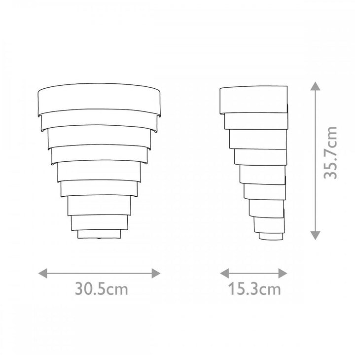 Hinkley QN-ECHELON-W Echelon LED Wall Light Heritage Brass