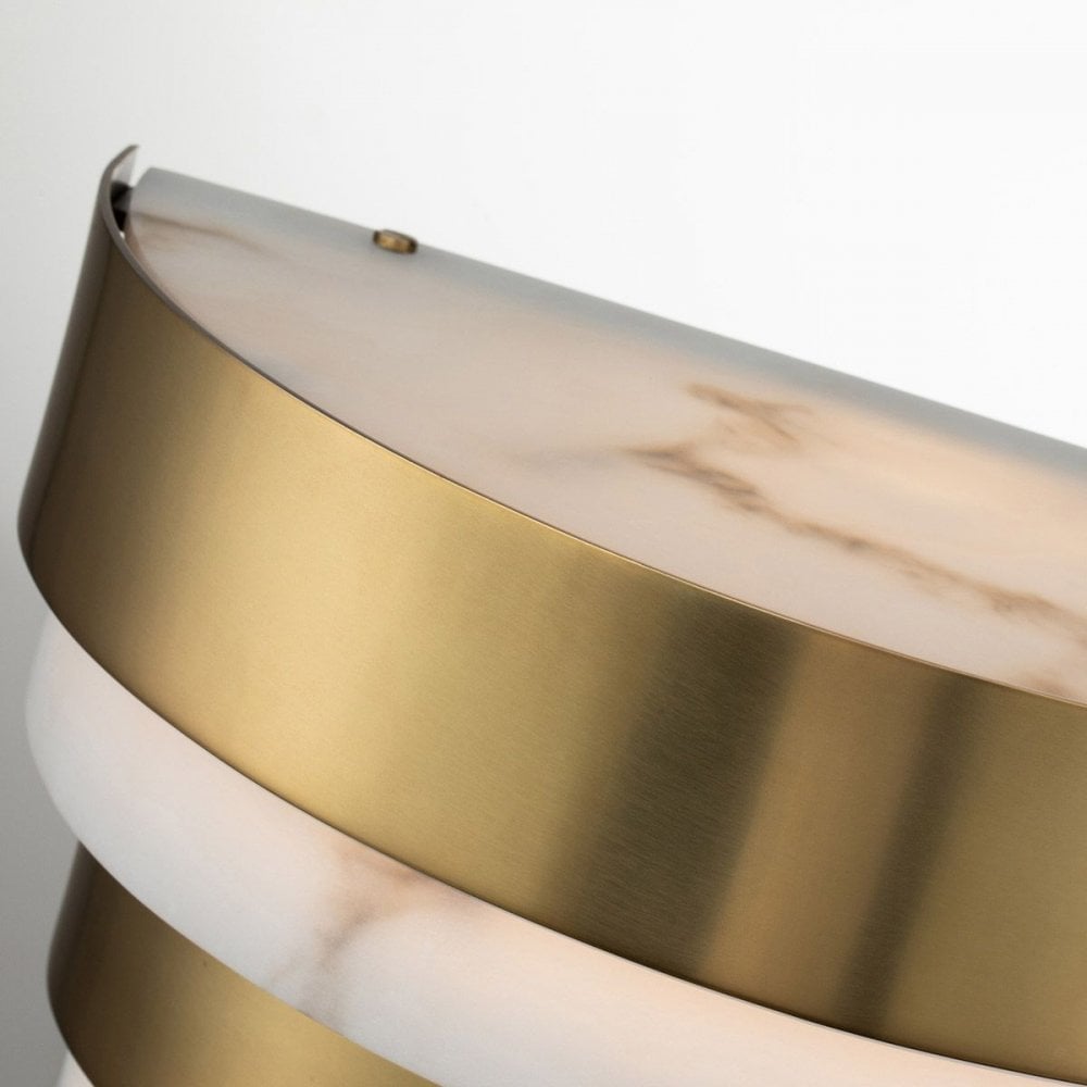 Hinkley QN-ECHELON-W Echelon LED Wall Light Heritage Brass
