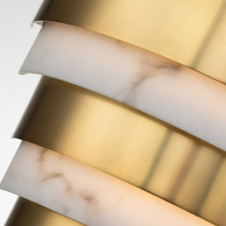 Hinkley QN-ECHELON-W Echelon LED Wall Light Heritage Brass