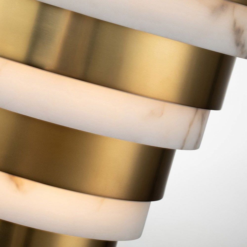 Hinkley QN-ECHELON-W Echelon LED Wall Light Heritage Brass