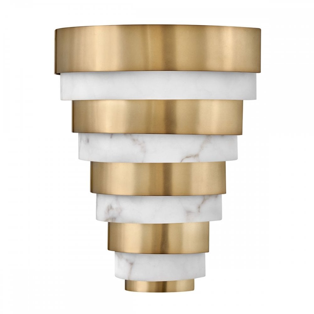 Hinkley QN-ECHELON-W Echelon LED Wall Light Heritage Brass