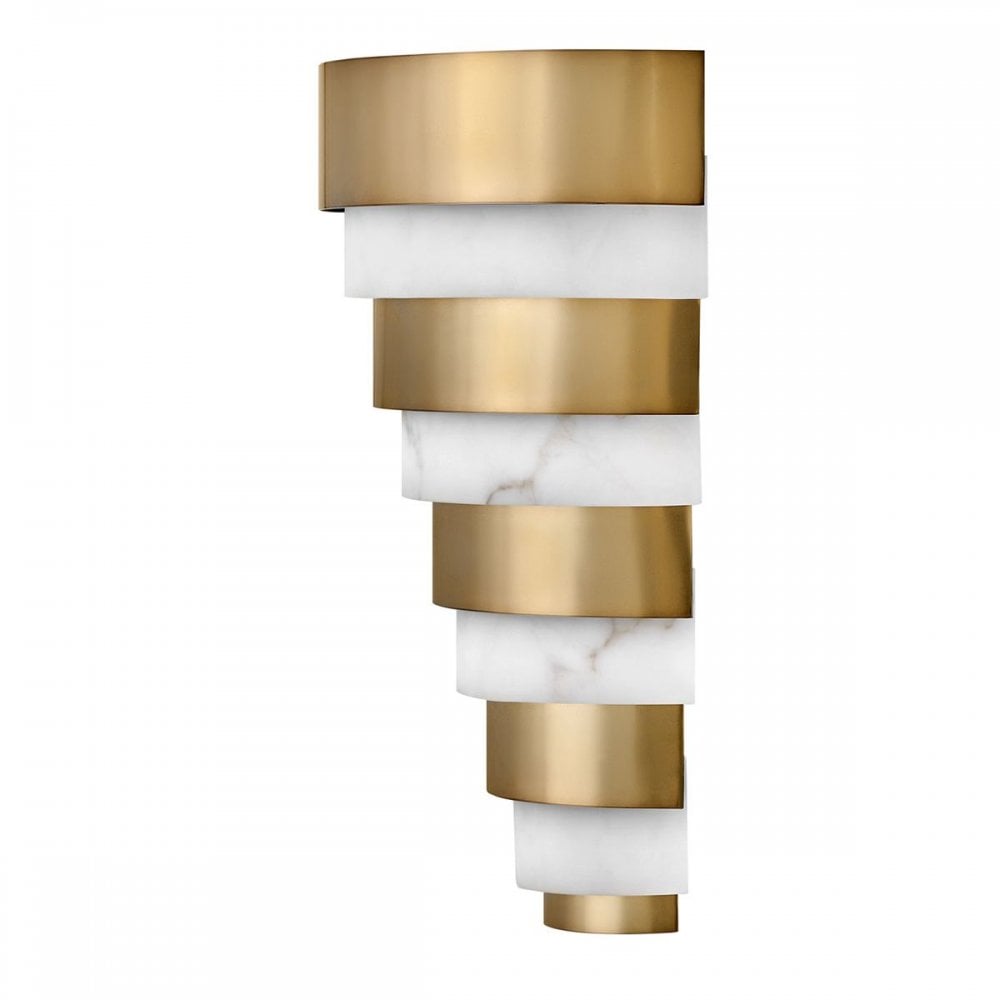 Hinkley QN-ECHELON-W Echelon LED Wall Light Heritage Brass