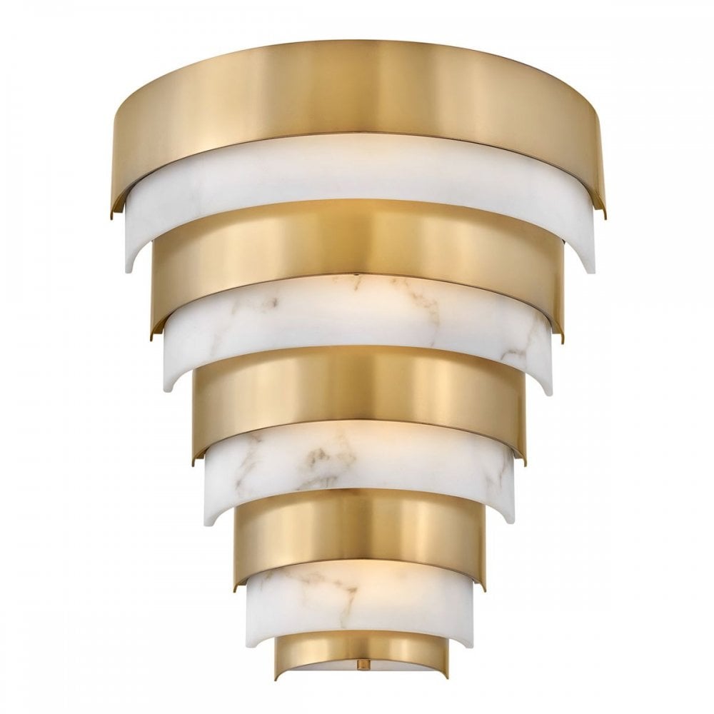 Hinkley QN-ECHELON-W Echelon LED Wall Light Heritage Brass