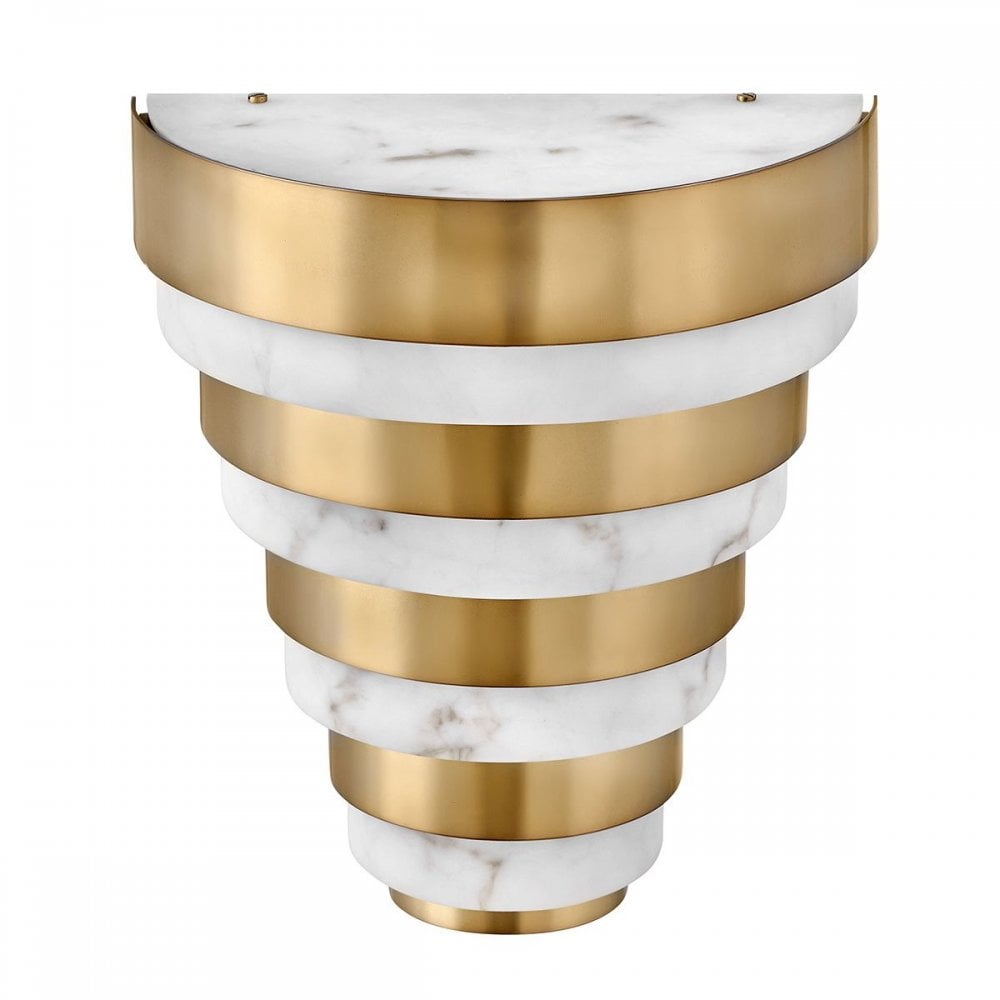 Hinkley QN-ECHELON-W Echelon LED Wall Light Heritage Brass