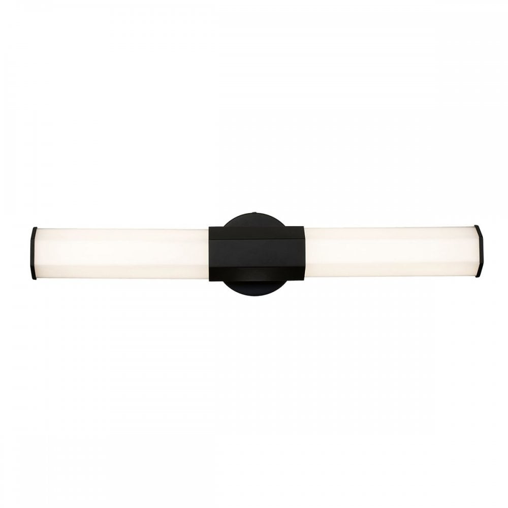 Hinkley QN-FACET-LED2-BK-BATH Facet Dual LED Wall Light Matte Black