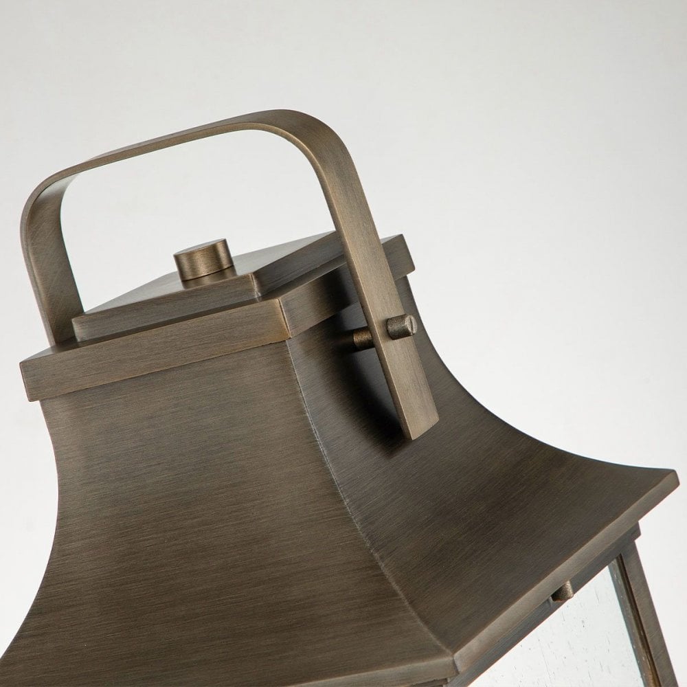 Hinkley QN-GRANT3-L-BU Grant 1 Light Large Pedestal Lantern Burnished Bronze