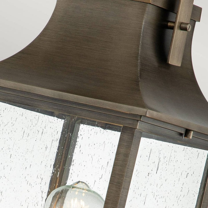 Hinkley QN-GRANT3-L-BU Grant 1 Light Large Pedestal Lantern Burnished Bronze