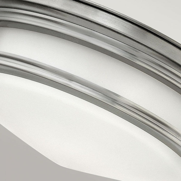 Hinkley QN-HADRIAN-FS-AN-OPAL Hadrian 2 Light Flush - Opal Glass - Antique Nickel