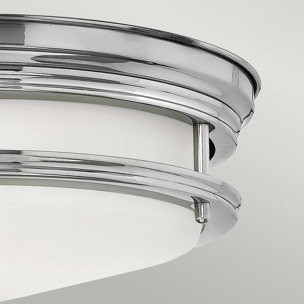 Hinkley QN-HADRIAN-FS-CM-OPAL Hadrian 2 Light Flush - Opal Glass - Chrome