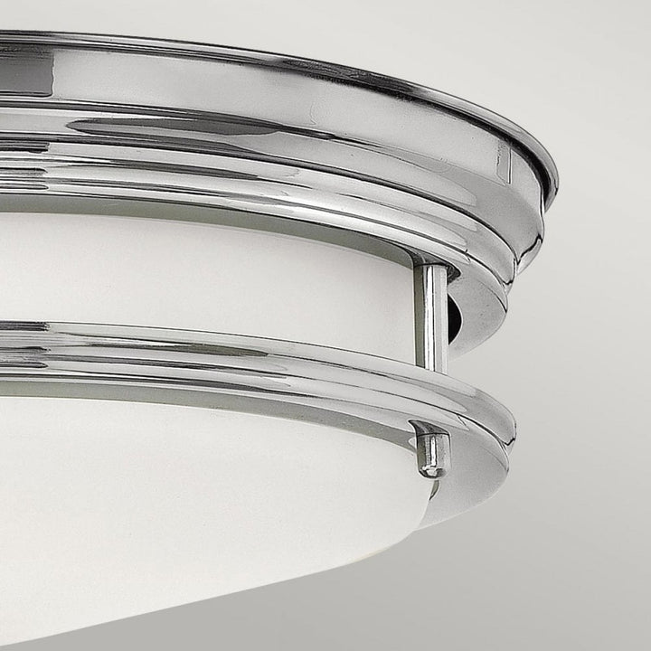 Hinkley QN-HADRIAN-FS-CM-OPAL Hadrian 2 Light Flush - Opal Glass - Chrome