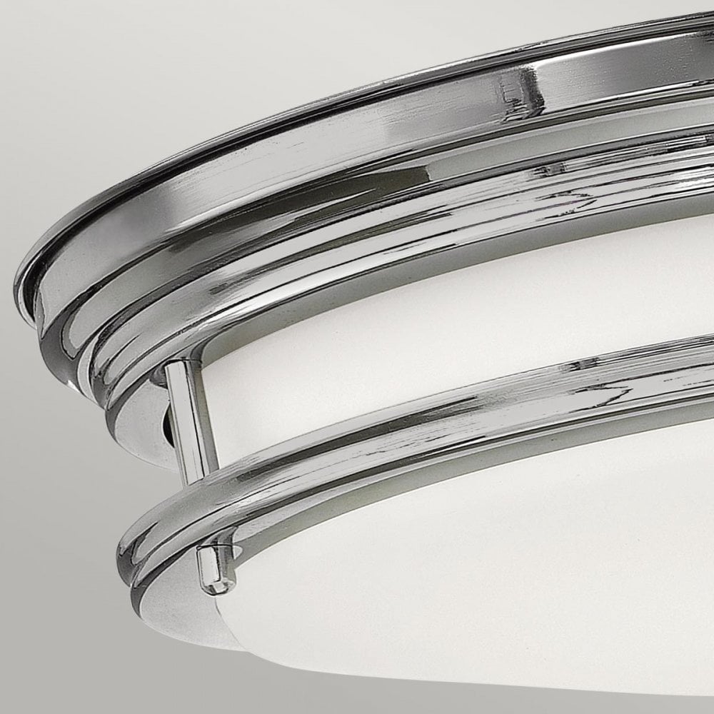 Hinkley QN-HADRIAN-FS-CM-OPAL Hadrian 2 Light Flush - Opal Glass - Chrome