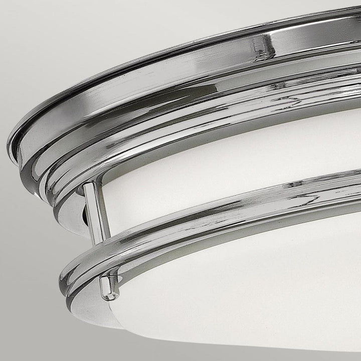 Hinkley QN-HADRIAN-FS-CM-OPAL Hadrian 2 Light Flush - Opal Glass - Chrome