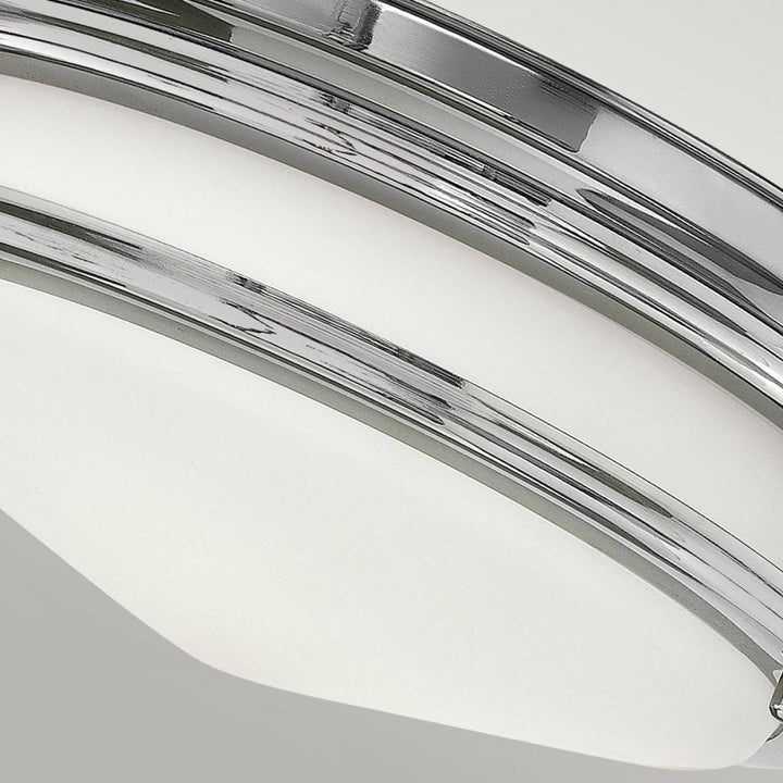 Hinkley QN-HADRIAN-FS-CM-OPAL Hadrian 2 Light Flush - Opal Glass - Chrome