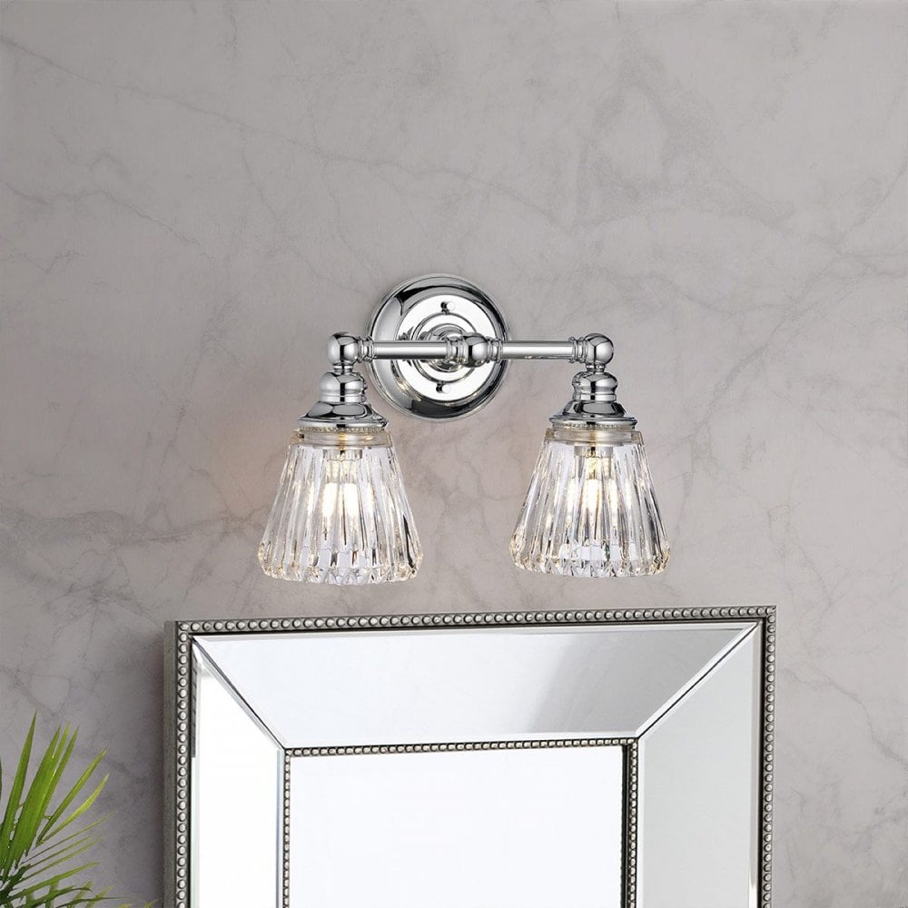 Quintiesse QN-KEYNES2-BATH Keynes 2 Light Wall Light Polished Chrome