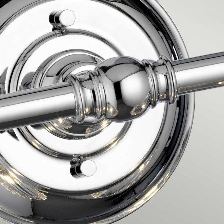 Quintiesse QN-KEYNES2-BATH Keynes 2 Light Wall Light Polished Chrome