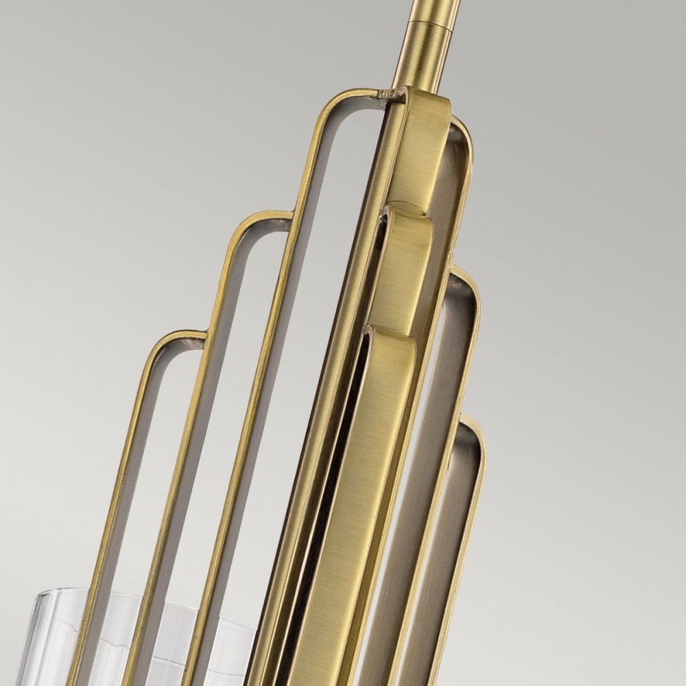 Kichler QN-KIMROSE3-BNB Kimrose 3 Light Chandelier - Brass Brushed Natural Brass