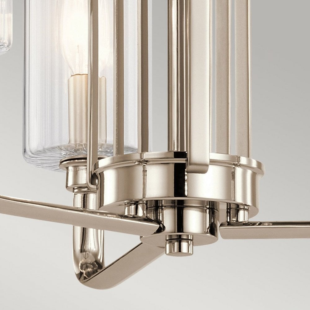 Kichler QN-KIMROSE3-PN Kimrose 3 Light Chandelier - Polished Nickel
