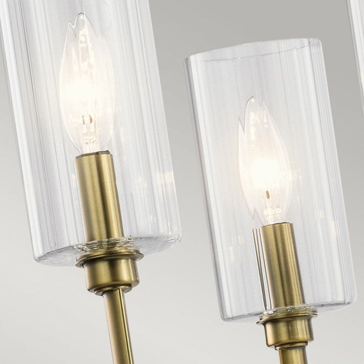 Kichler QN-KIMROSE6-BNB Kimrose 6 Light Chandelier - Brass Brushed Natural Brass