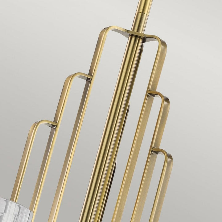Kichler QN-KIMROSE6-BNB Kimrose 6 Light Chandelier - Brass Brushed Natural Brass