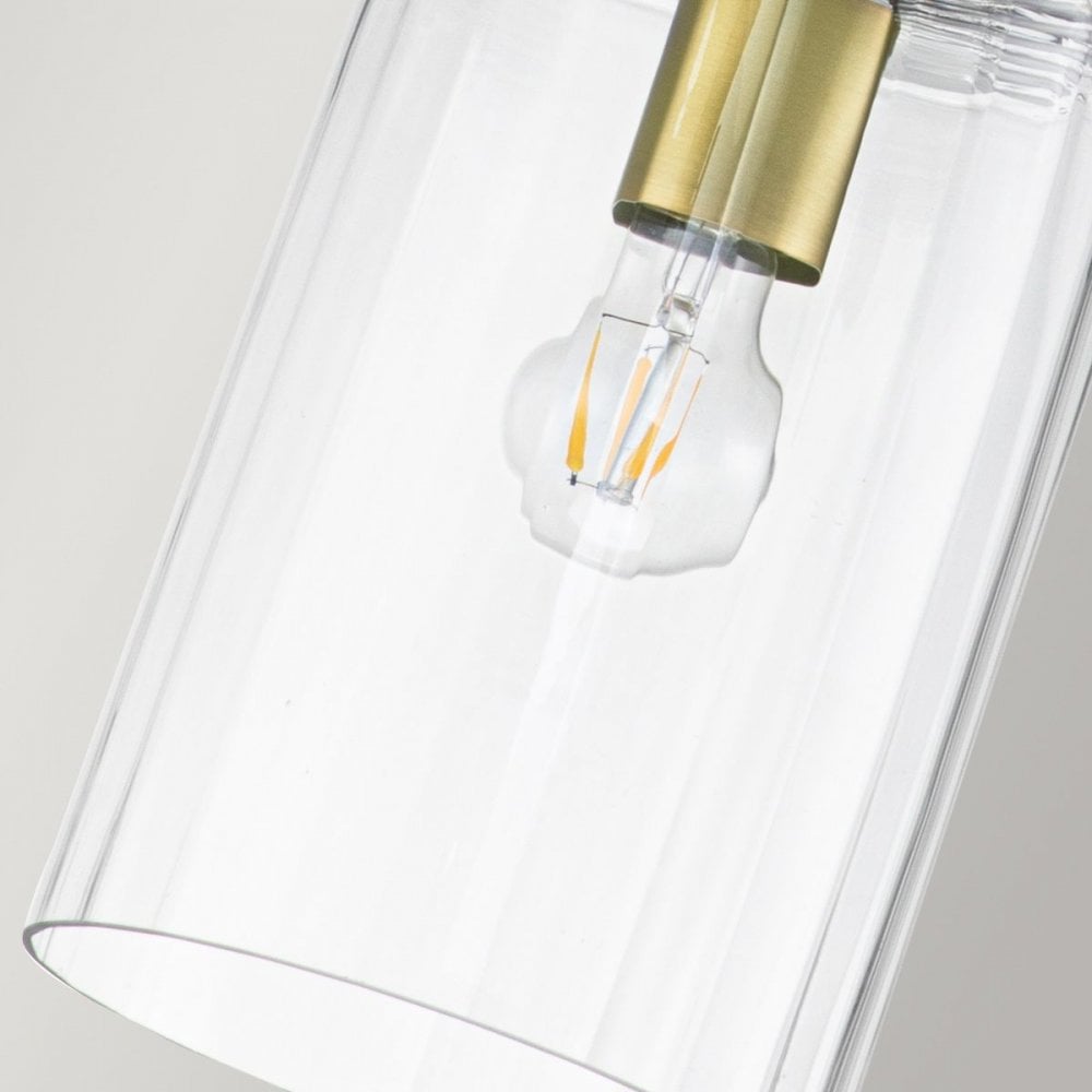 Kichler QN-KIMROSE-MP-BNB Kimrose 1 Light Mini Pendant - Brass Brushed Natural Brass