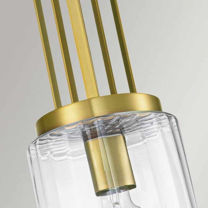 Kichler QN-KIMROSE-MP-BNB Kimrose 1 Light Mini Pendant - Brass Brushed Natural Brass