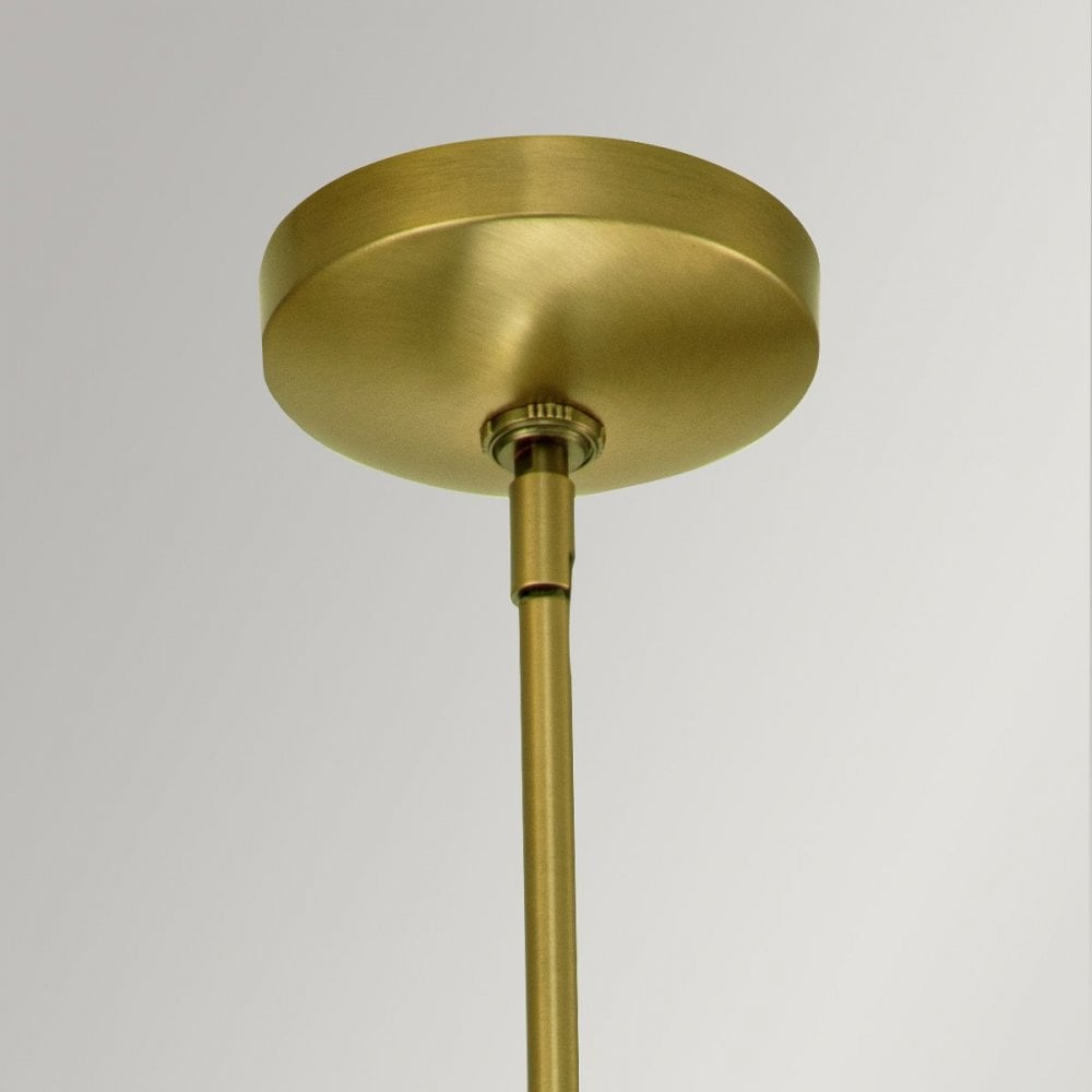 Kichler QN-KIMROSE-MP-BNB Kimrose 1 Light Mini Pendant - Brass Brushed Natural Brass