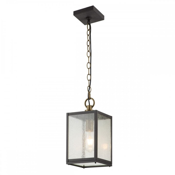 Kichler QN-LAHDEN8-M-WZC Lahden 1 Light Chain Lantern Weathered Zinc