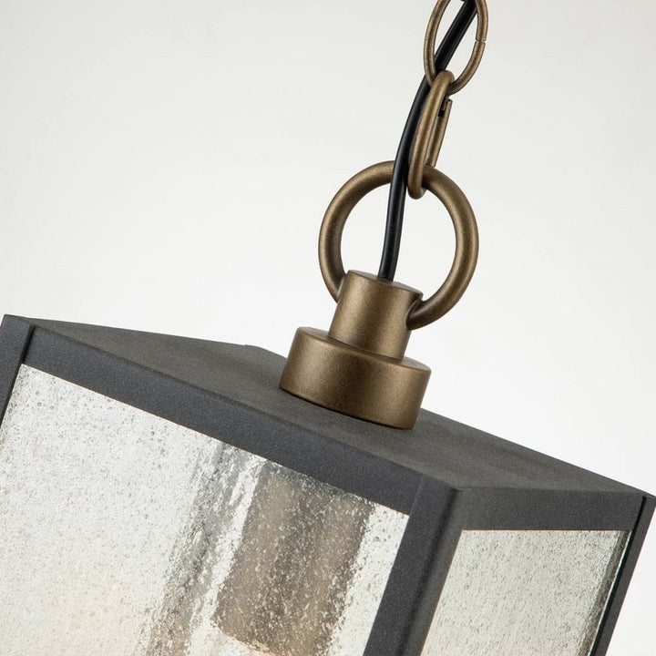 Kichler QN-LAHDEN8-M-WZC Lahden 1 Light Chain Lantern Weathered Zinc