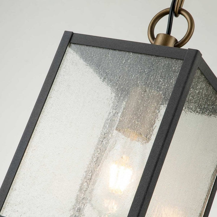 Kichler QN-LAHDEN8-M-WZC Lahden 1 Light Chain Lantern Weathered Zinc