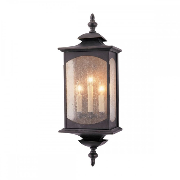 Feiss QN-MARKET-SQUARE-L Market Square 3 Light Wall Light Oil Rubbed Bronze