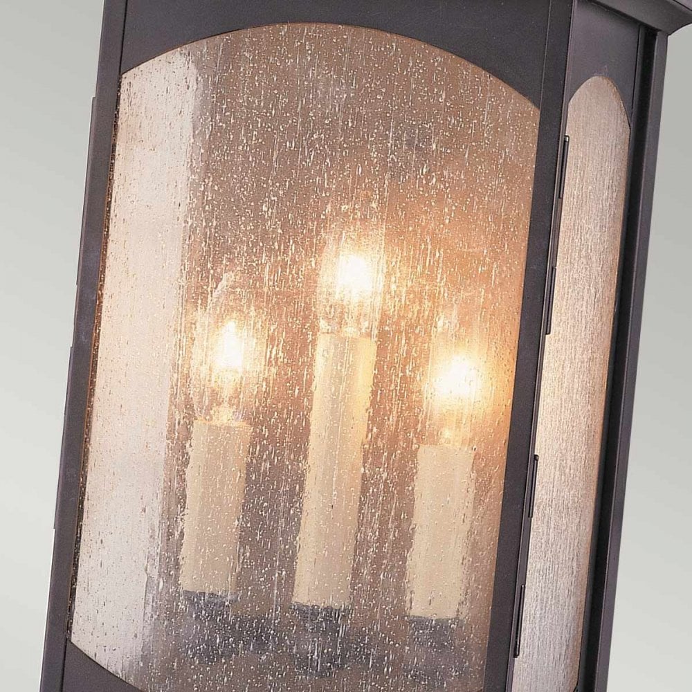 Feiss QN-MARKET-SQUARE-L Market Square 3 Light Wall Light Oil Rubbed Bronze