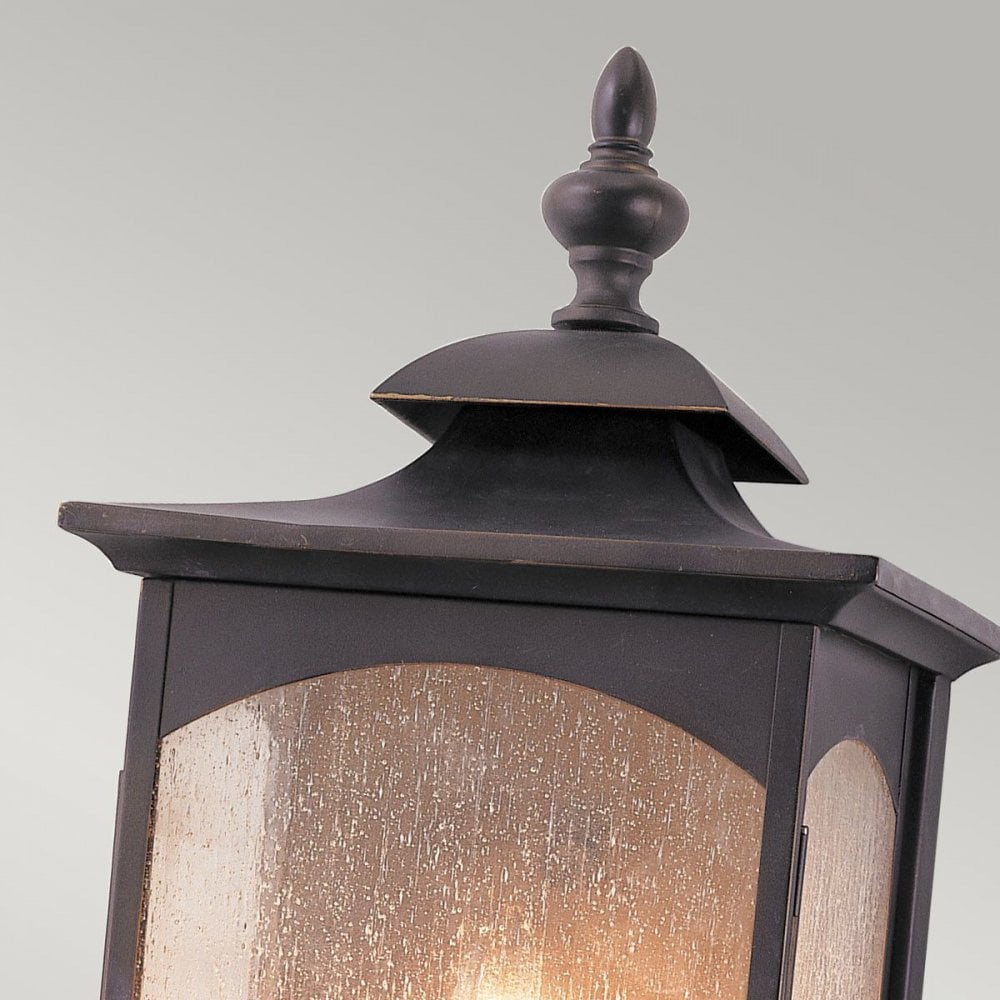 Feiss QN-MARKET-SQUARE-L Market Square 3 Light Wall Light Oil Rubbed Bronze