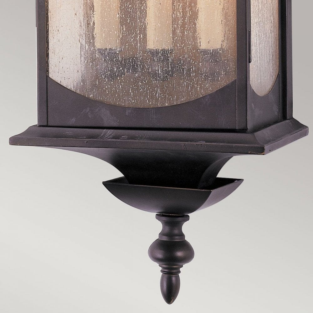 Feiss QN-MARKET-SQUARE-L Market Square 3 Light Wall Light Oil Rubbed Bronze