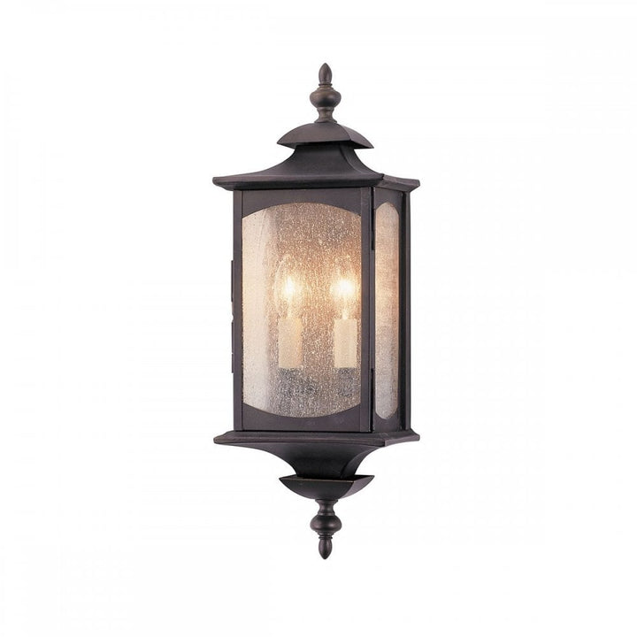 Feiss QN-MARKET-SQUARE-M Market Square 2 Light Wall Light Oil Rubbed Bronze