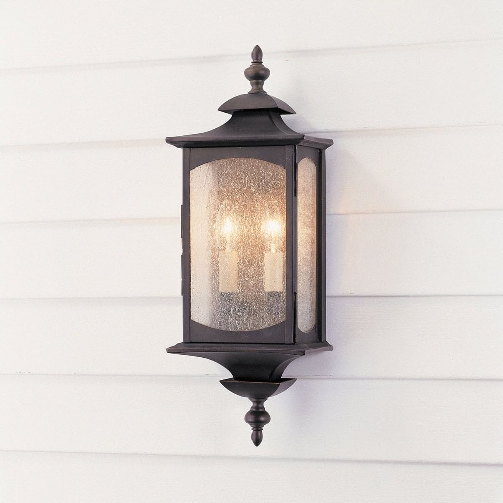 Feiss QN-MARKET-SQUARE-M Market Square 2 Light Wall Light Oil Rubbed Bronze