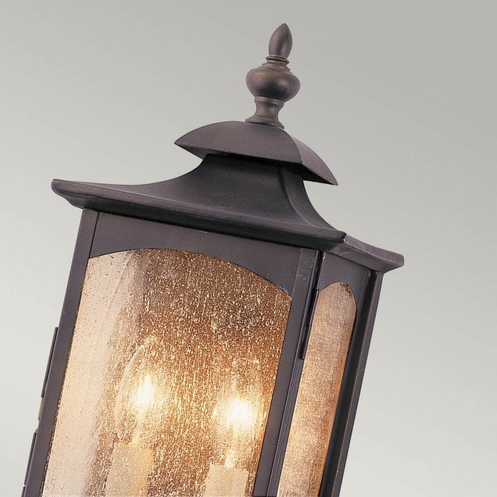 Feiss QN-MARKET-SQUARE-M Market Square 2 Light Wall Light Oil Rubbed Bronze