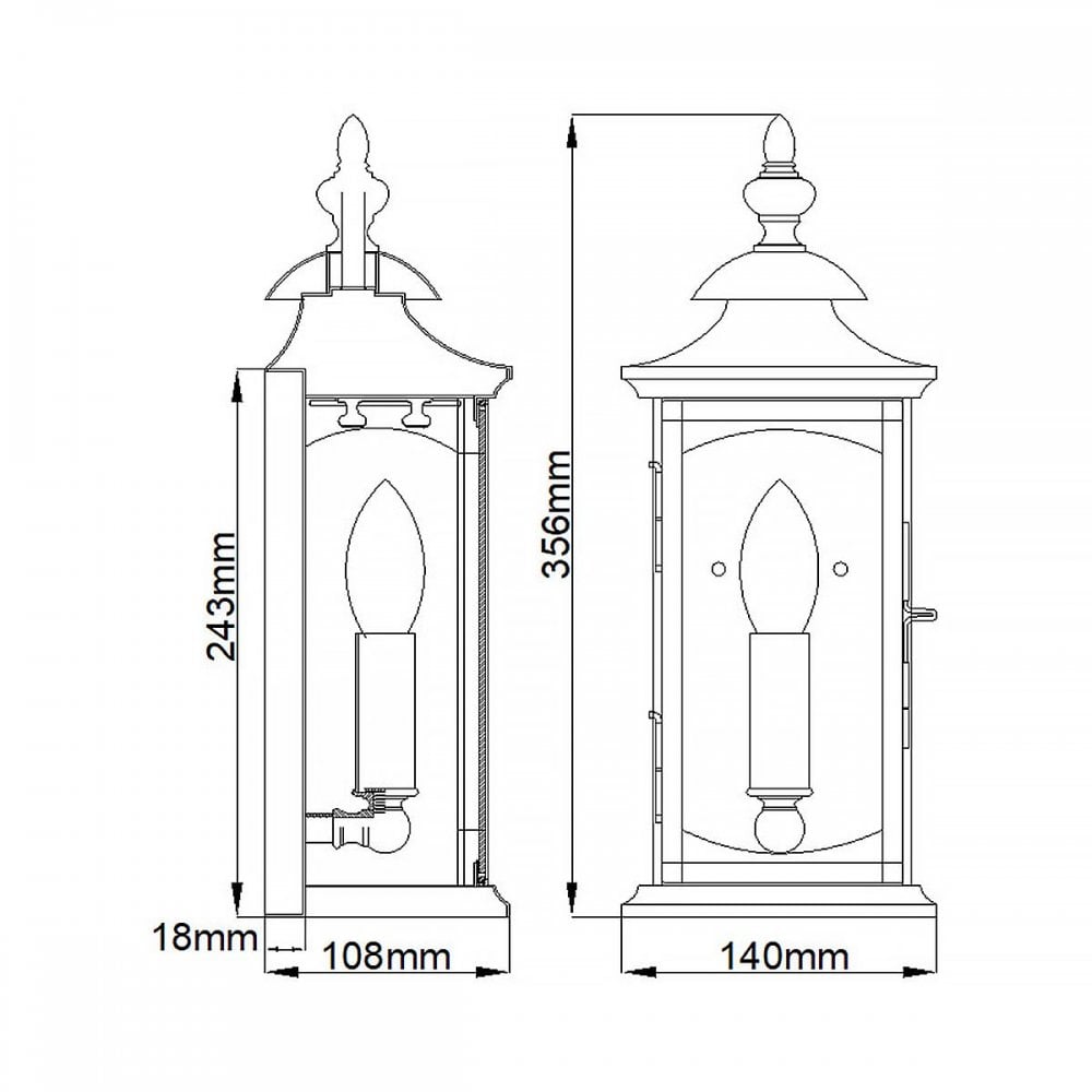 Feiss QN-MARKET-SQUARE-S Market Square 1 Light Wall Light Oil Rubbed Bronze