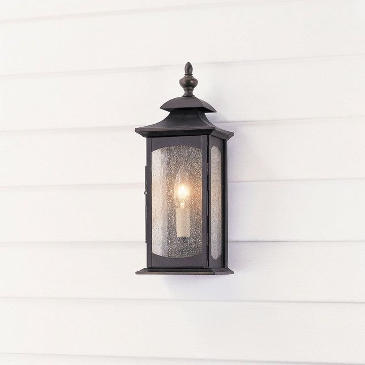 Feiss QN-MARKET-SQUARE-S Market Square 1 Light Wall Light Oil Rubbed Bronze