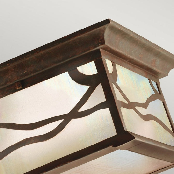 Kichler QN-MORRIS-F Morris 2 Light Flush Distressed Copper