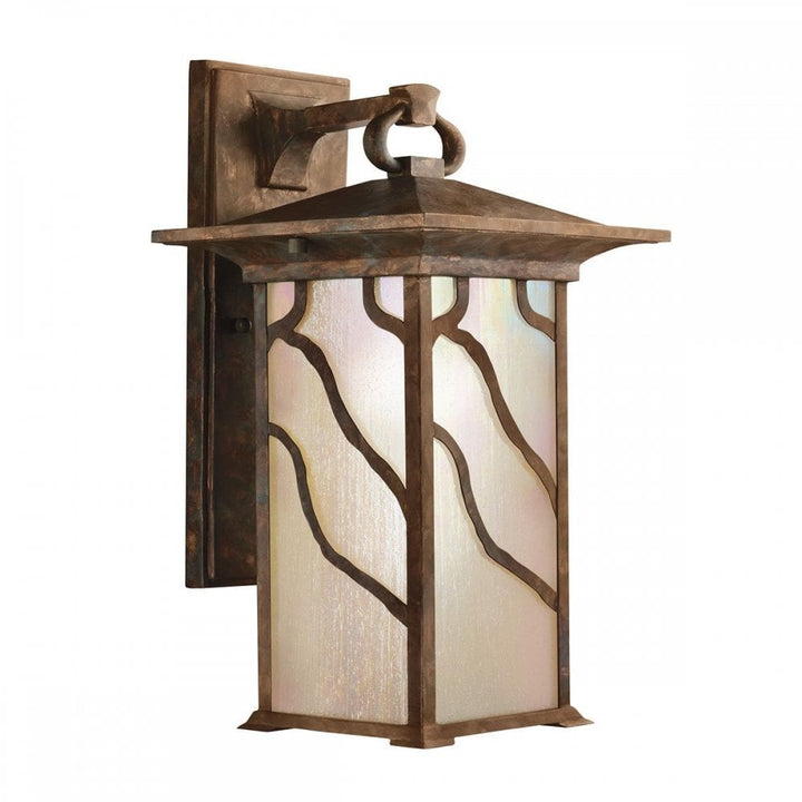 Kichler QN-MORRIS-L Morris 1 Light Large Wall Lantern Distressed Copper