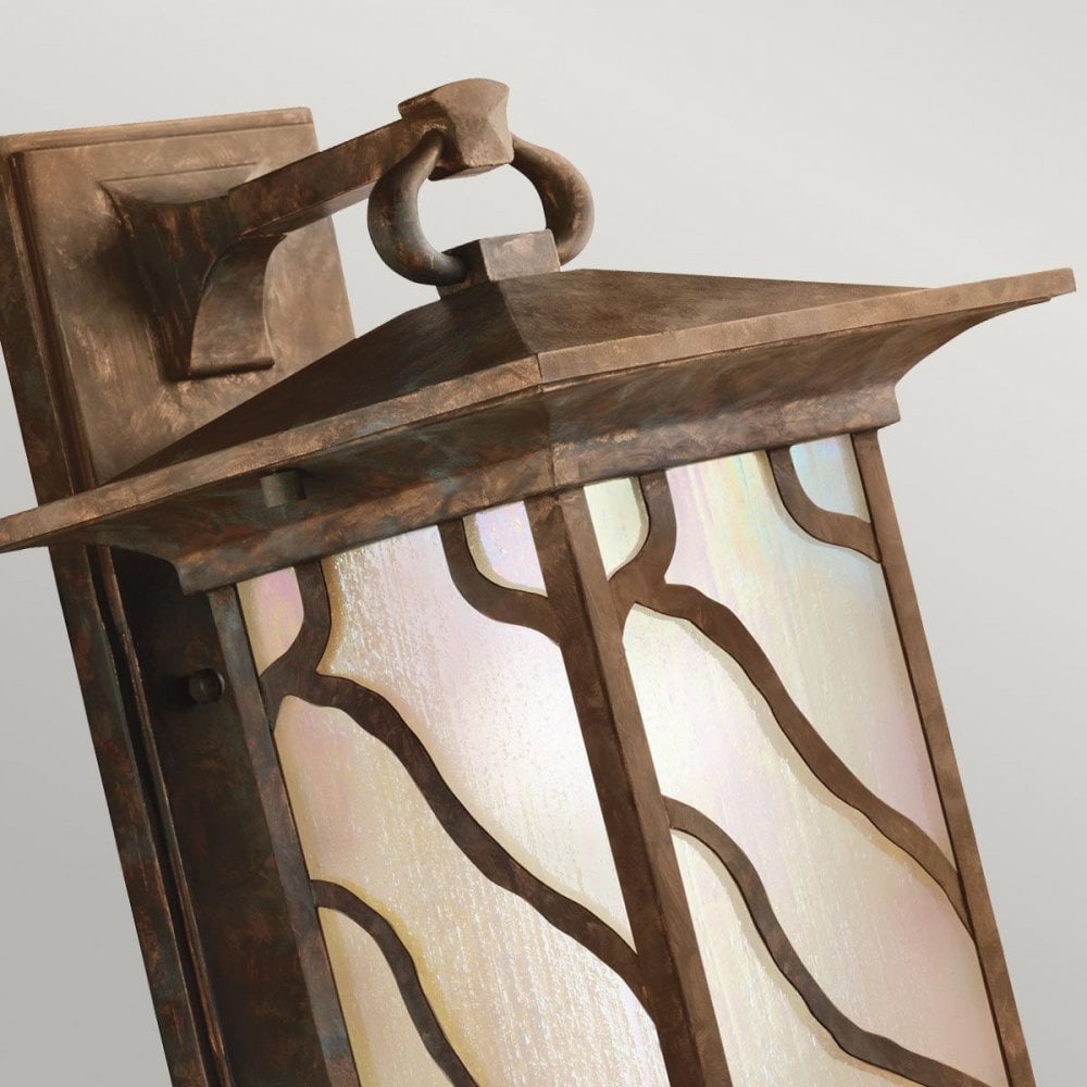 Kichler QN-MORRIS-L Morris 1 Light Large Wall Lantern Distressed Copper