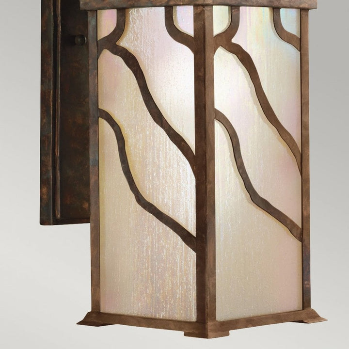 Kichler QN-MORRIS-L Morris 1 Light Large Wall Lantern Distressed Copper