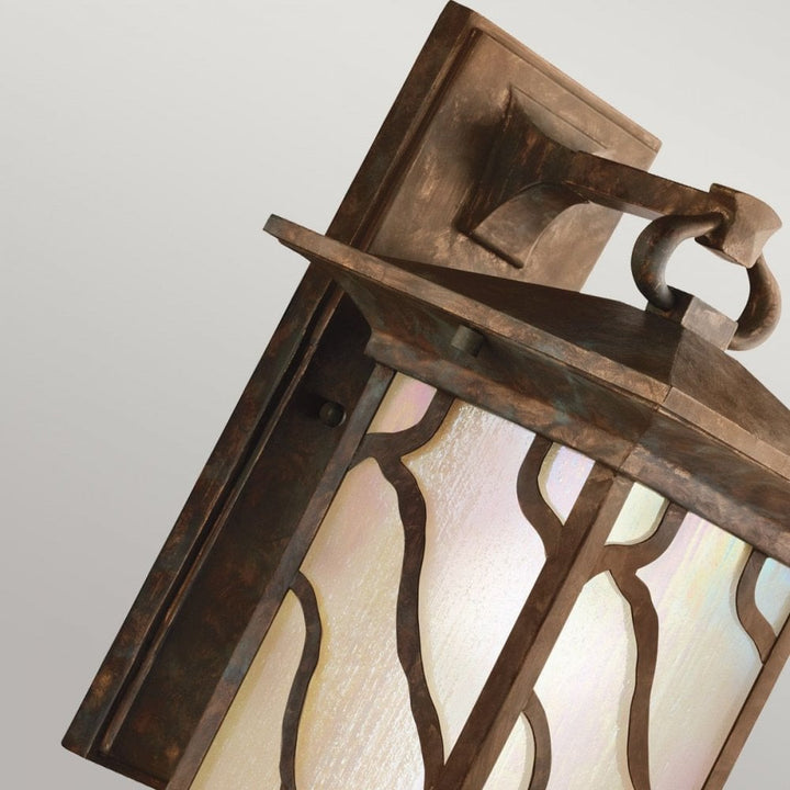 Kichler QN-MORRIS-L Morris 1 Light Large Wall Lantern Distressed Copper